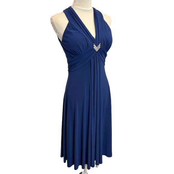 NWT Jessica Howard Stunning Cobalt Blue Sleeveless Dress 10 - Picture 1 of 13